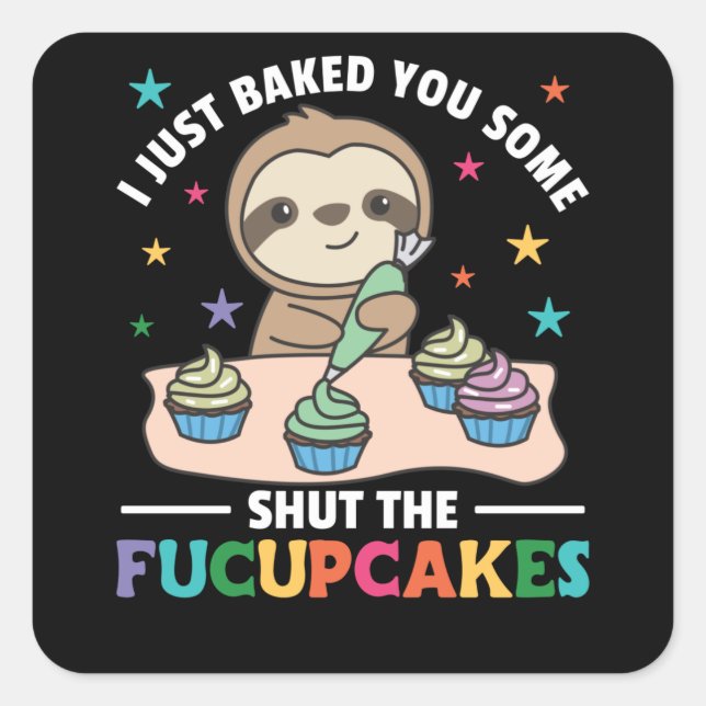 Ich habe dir gerade ein bisschen gebacken, das den quadratischer aufkleber (Vorderseite)