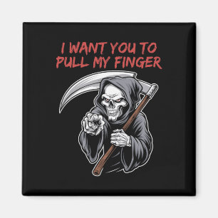 Ich habe dir Gewollt, mein Finger Grim Sensenmann Magnet
