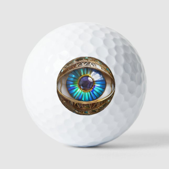 Ich habe dir mein drittes Auge Got Golfball (Vorderseite)