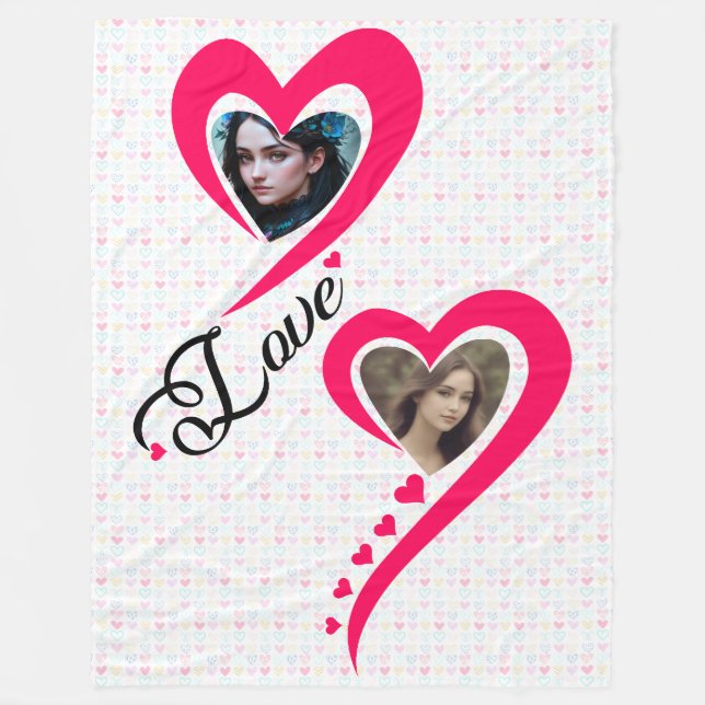 Ich habe dir so meine Liebe Liebe Fleecedecke (Vorderseite)