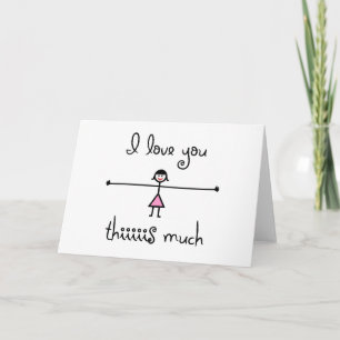 Ich habe dir so viel Karte Liebe