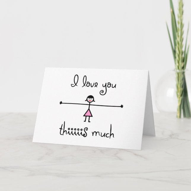 Ich habe dir so viel Karte Liebe (Vorderseite)