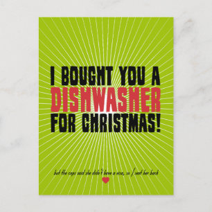 Ich habe dir zu Weihnachten eine Spülmaschine geka