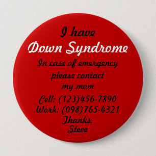 Ich habe Down-Syndrom Knopf Button