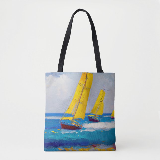 "Ich habe drei Boote gesehen" Seascape (Vorderseite)