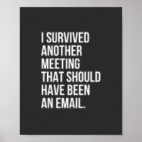 Ich habe ein anderes Treffen überlebt, das E-Mail 