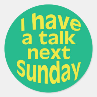 Ich habe ein Aufkleber für Gespräche