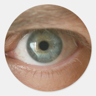 Ich habe ein Auge für Kunst Runder Aufkleber