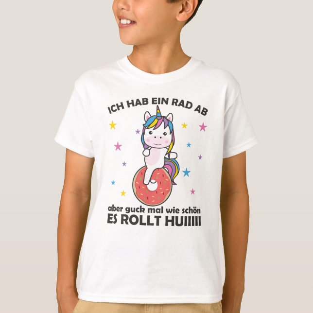 Ich habe ein Bike Off - Sweet Einicorn Donut Einra T-Shirt (Vorderseite)