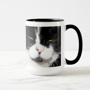 Ich habe ein CATTITUDE! Schwarzweiss-Katzen-Tasse Tasse