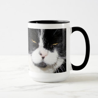 Ich habe ein CATTITUDE! Schwarzweiss-Katzen-Tasse Tasse
