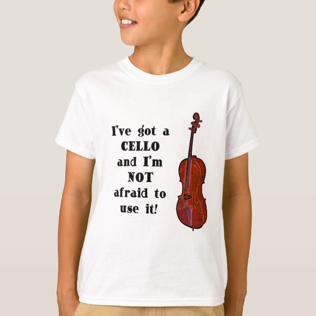 Ich habe ein Cello T-Shirt (Vorderseite)