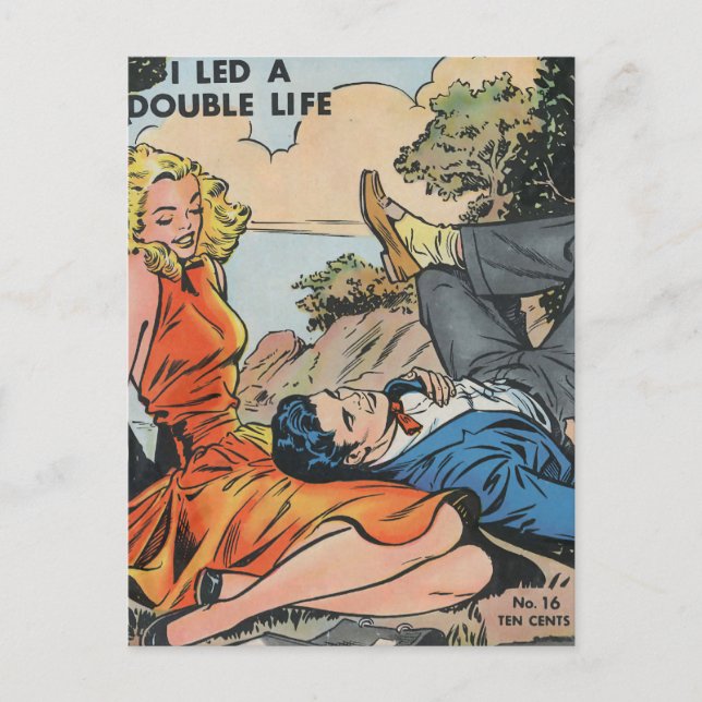 Ich habe ein erfülltes Leben geführt Postkarte (Vorderseite)