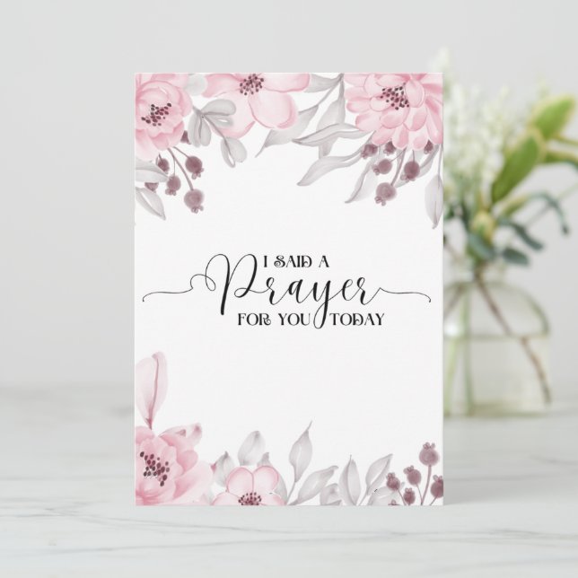 Ich habe ein Gebet für Sie heute Karte gesagt (Stehend Vorderseite)