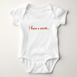 Ich habe ein Geheimnis... Baby Strampler