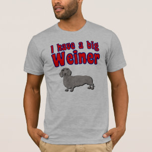 Ich habe ein großes weiner T-Shirt