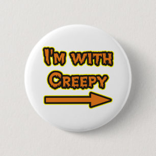 Ich habe ein gruseliges Halloween Button
