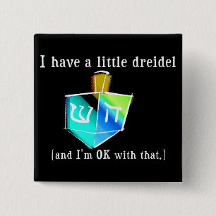 Ich habe ein kleine Dreidel Knöpfe Button