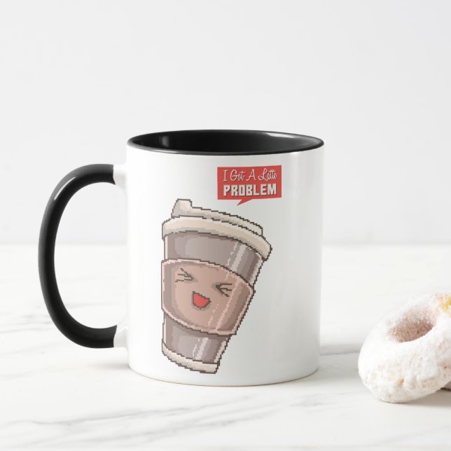 Ich habe ein Latte-Problem Tasse (Mit Donut)