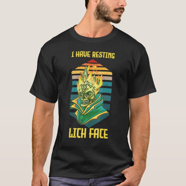 Ich habe ein leichtes Gesicht D20 Tabletop Game Rp T-Shirt (Vorderseite)