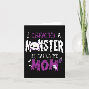 Ich habe ein Monster-Halloween-Kostüm-T-Shirt für  Karte