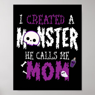 Ich habe ein Monster-Halloween-Kostüm-T-Shirt für Poster