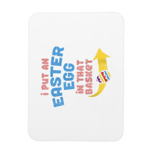 Ich habe ein Osterei in den Korb gelegt Lustige Sc Magnet