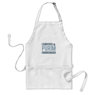Ich habe ein Purim-Gewebe überlebt Schürze