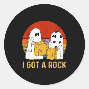 Ich habe ein Rock-Shirt Halloween-Süßigkeiten oder Runder Aufkleber