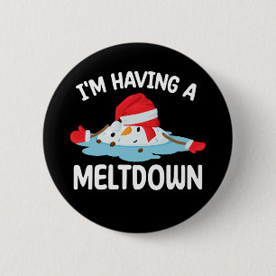 Ich habe ein Schmelzen Weihnachten Schneemann Schn Button