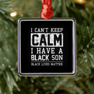 Ich habe ein schwarzes Son-Geschenk für den Vater Ornament Aus Metall