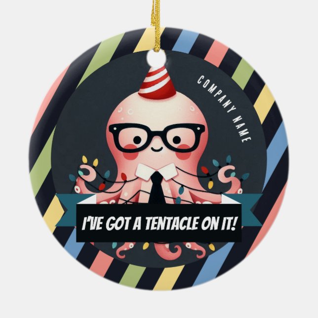 Ich habe ein Tentacle Got! Weihnachten Keramik Ornament (Hinten)