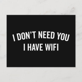 Ich habe ein tolles Angebot für WiFi Postkarte