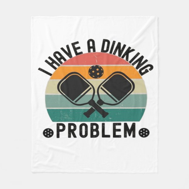 Ich habe ein Trinkproblem  Fleecedecke (Vorderseite)