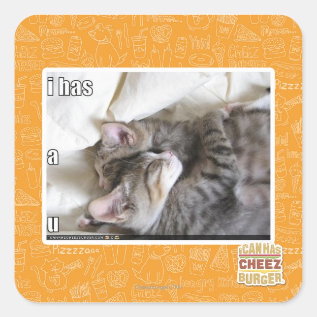 Ich habe ein u quadratischer aufkleber (Vorderseite)