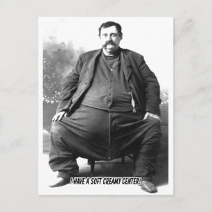 Ich habe ein weiches cremiges Zentrum ~ Fett Karne Postkarte