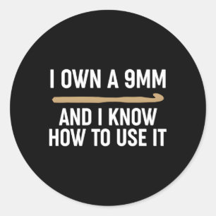 Ich habe eine 9 mm große Fläche und weiß, wie man  Runder Aufkleber