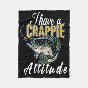 Ich habe eine Crappie-Attitüde-Angeln Fleecedecke