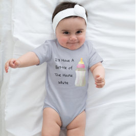 Ich habe eine Flasche Weiße Funny Girls im Haus Baby Strampler