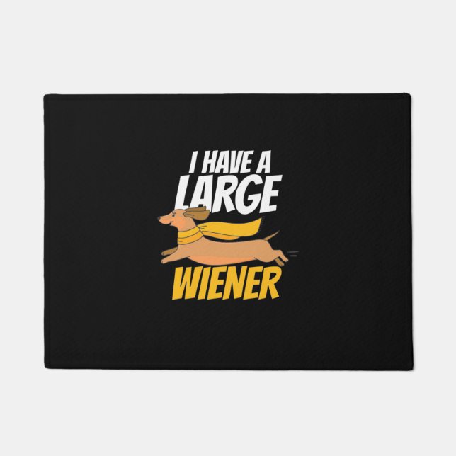 Ich habe eine große Dackel Fußmatte (Vorderseite)