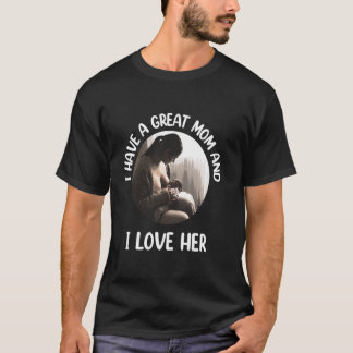 Ich habe eine große Mama und Liebe ihre lustige Ma T-Shirt