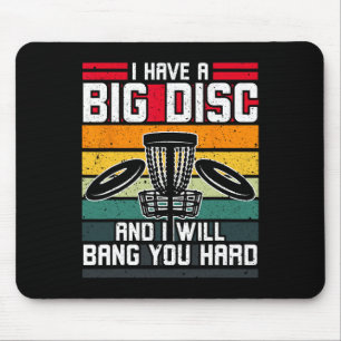 Ich habe eine große Scheibe und werde dich hart fü Mousepad