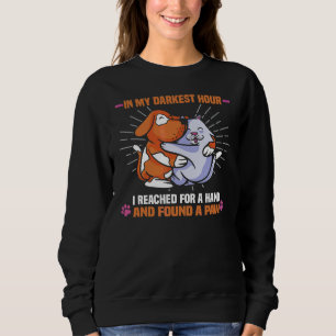 Ich habe eine Hand gefunden und eine Pferde Tierre Sweatshirt