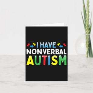 Ich habe eine Nonverbyl Autismus Awareness Safety Karte