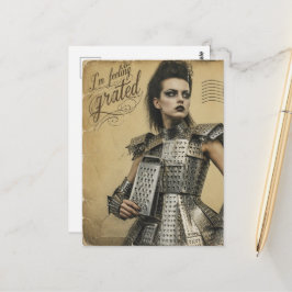 Ich habe eine Reibeisen-Reibe-Phantasie-Mode Postkarte
