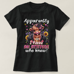 Ich habe eine sakastische Hochlandkuh T-Shirt