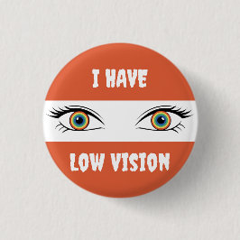 Ich habe eine Sehbehinderung - Regenbogen-Augen Button