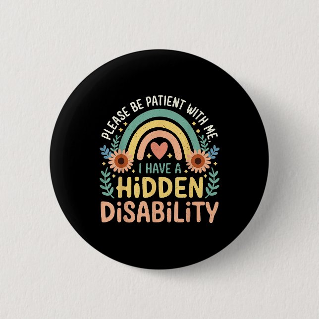 Ich habe eine versteckte Behinderung Button (Vorderseite)