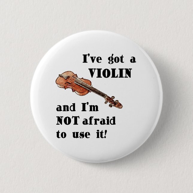 Ich habe eine Violine Button (Vorderseite)