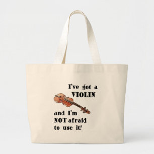 Ich habe eine Violine Jumbo Stoffbeutel